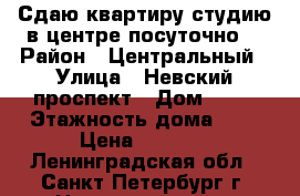 Сдаю квартиру студию в центре посуточно. › Район ­ Центральный › Улица ­ Невский проспект › Дом ­ 79 › Этажность дома ­ 5 › Цена ­ 1 200 - Ленинградская обл., Санкт-Петербург г. Недвижимость » Квартиры аренда   . Ленинградская обл.